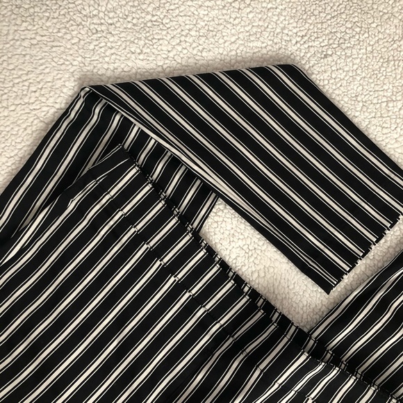 NOT FOR SALE RIGHT NOW! 
Black & White Striped Skinny Pants. H&M Size 14 - Picture 2 of 8
